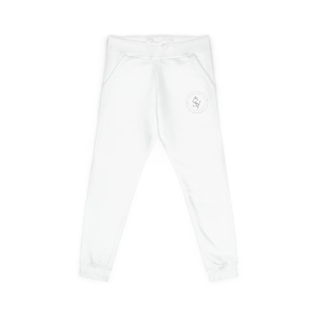 Embroidered Cozy Fleece Sweatpants