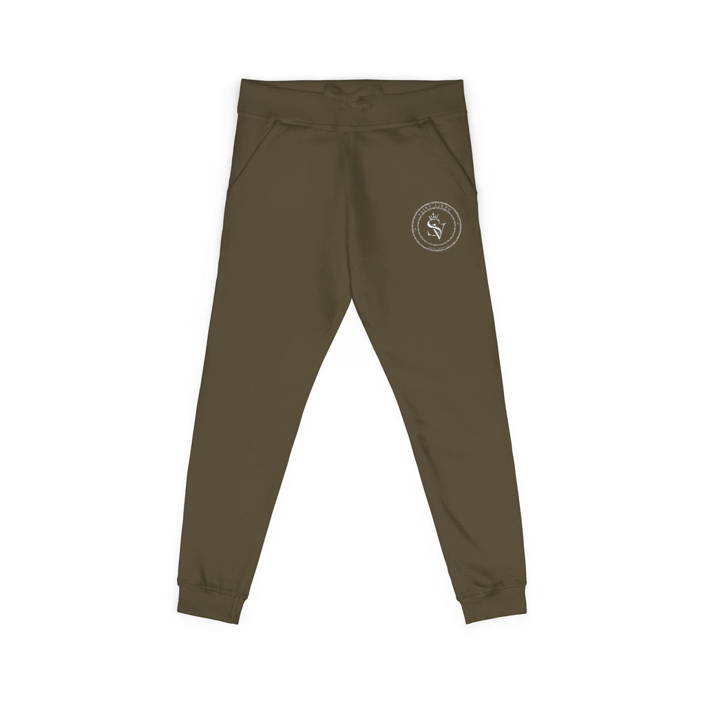 Embroidered Cozy Fleece Sweatpants