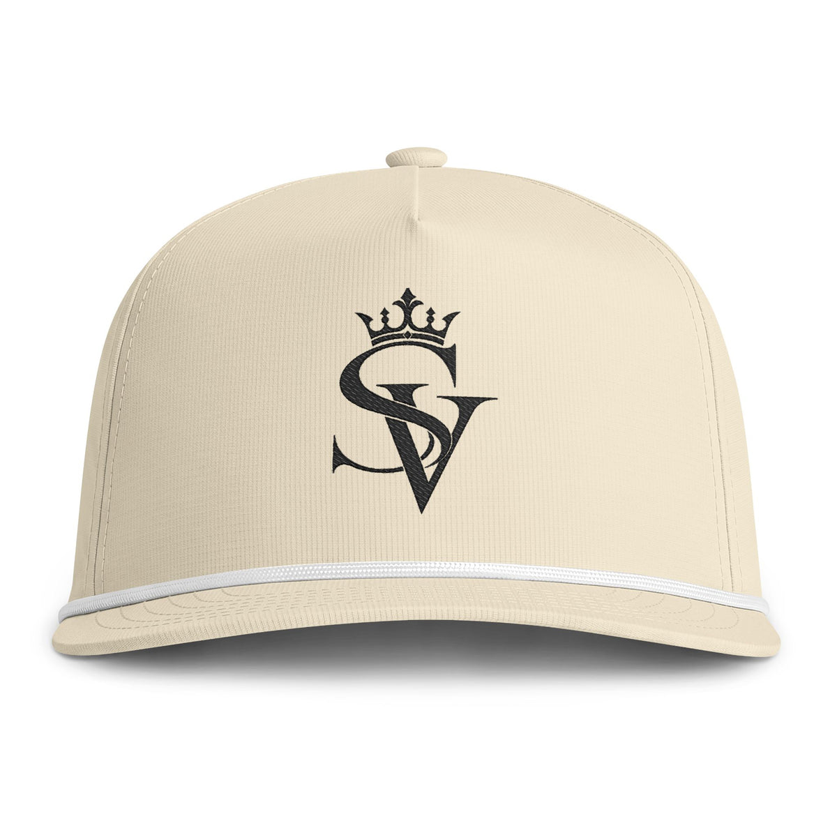 Rope-Trim Logo Cap