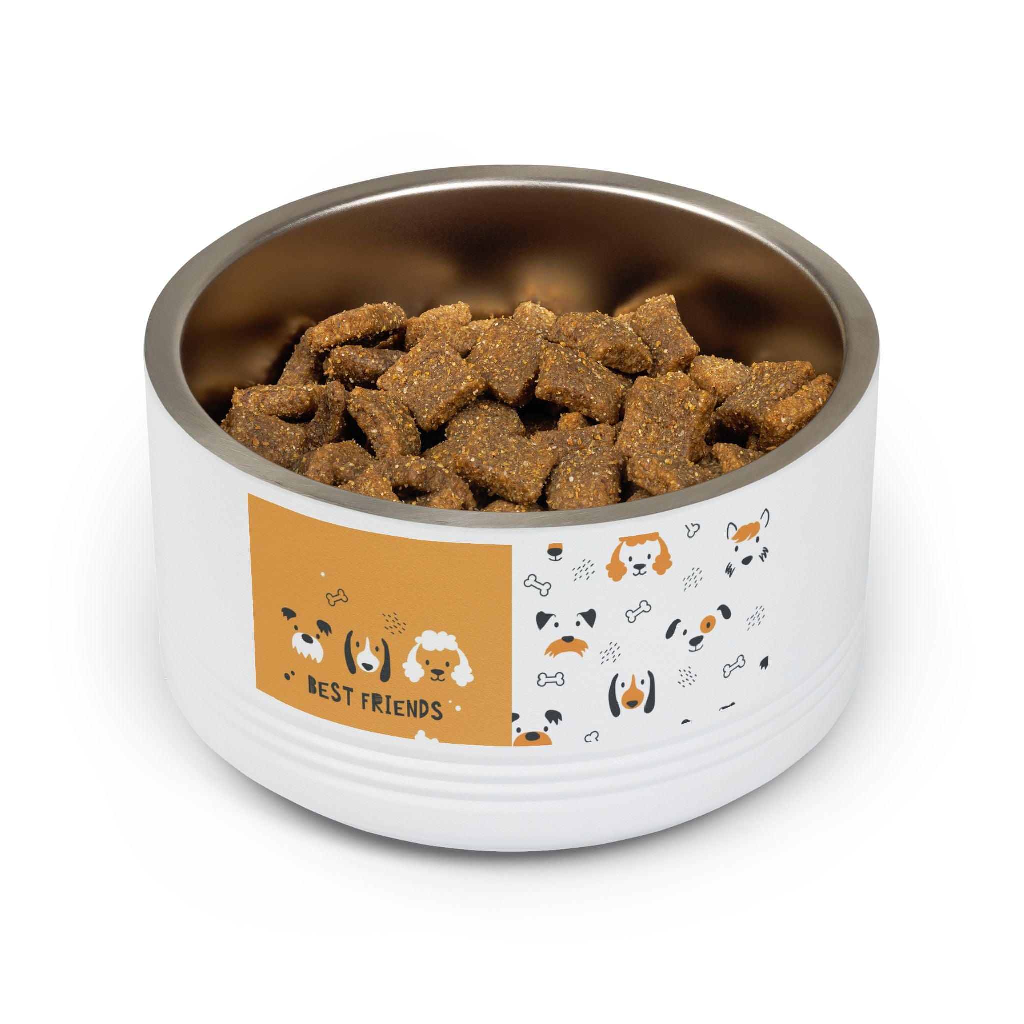 Best Friends Pet Bowl — 18oz Stainless Steel Dog & Cat Feeding Bowl