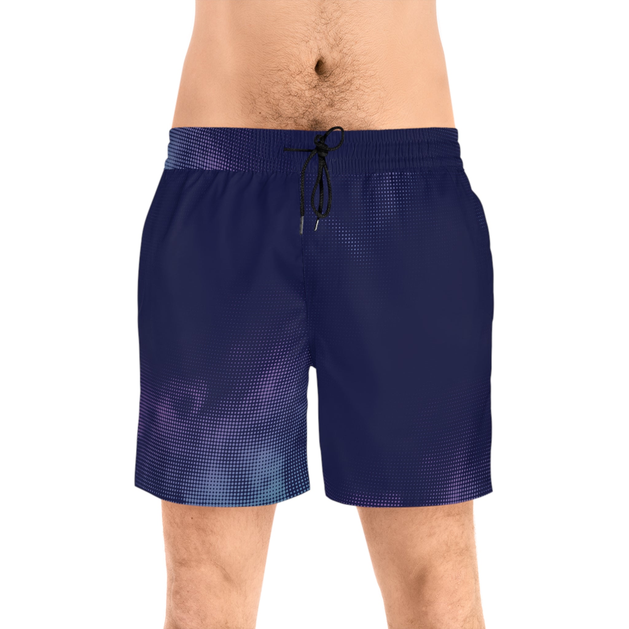 Men's Galaxy Tie-Dye Swim Shorts — Mid-Length Beach Trunks