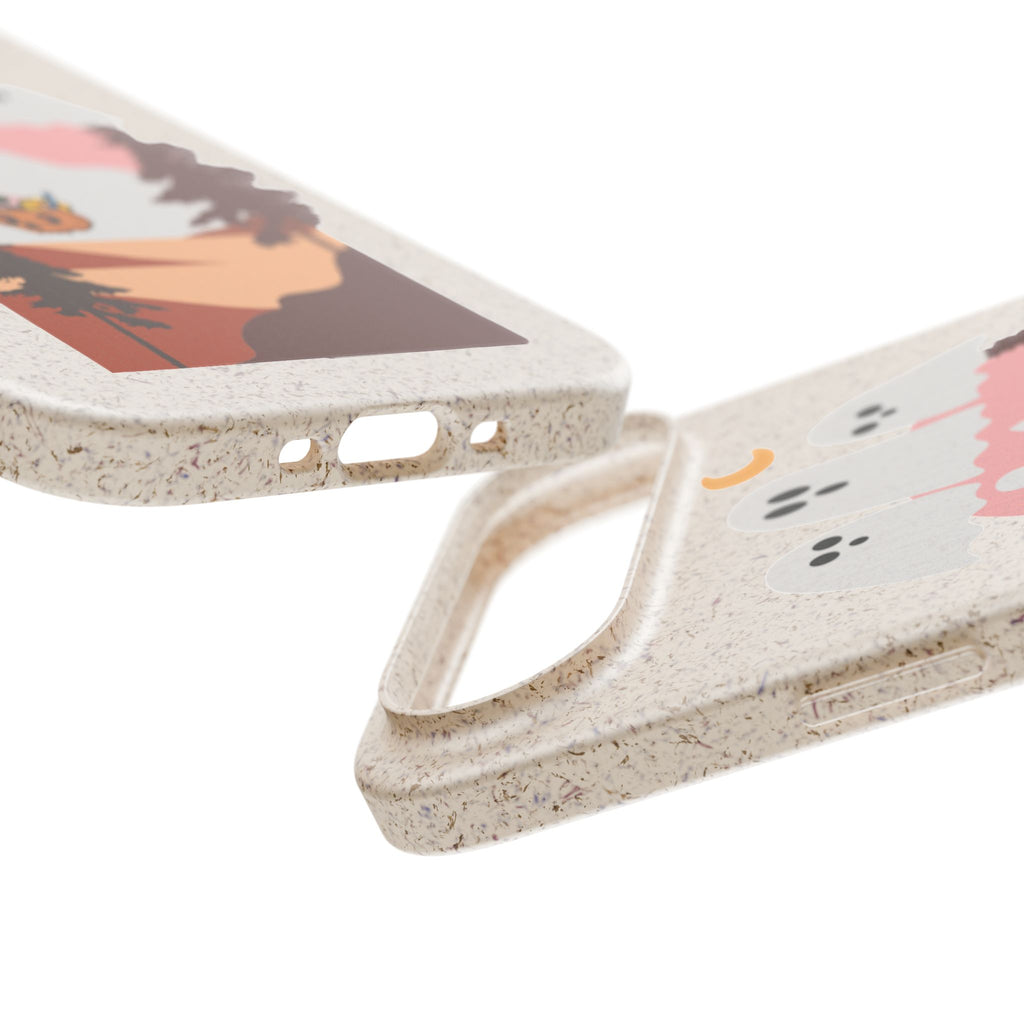 Biodegradable Phone Case — Pumpkin Ghosts Forest Eco iPhone Cover