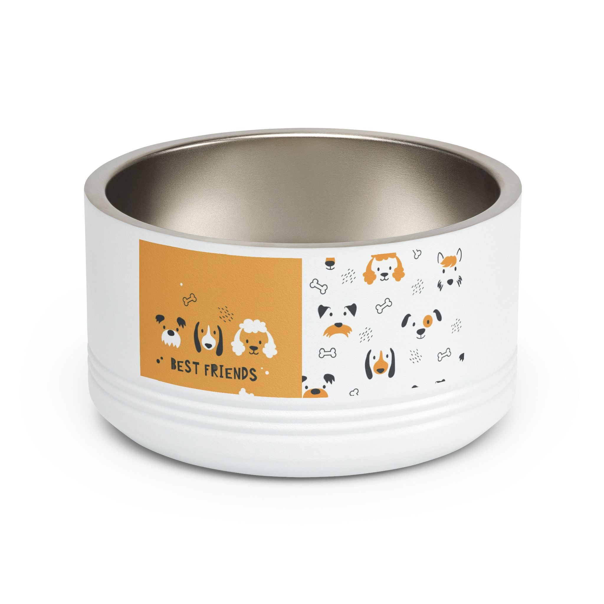 Best Friends Pet Bowl — 18oz Stainless Steel Dog & Cat Feeding Bowl