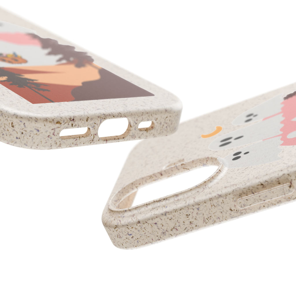 Biodegradable Phone Case — Pumpkin Ghosts Forest Eco iPhone Cover