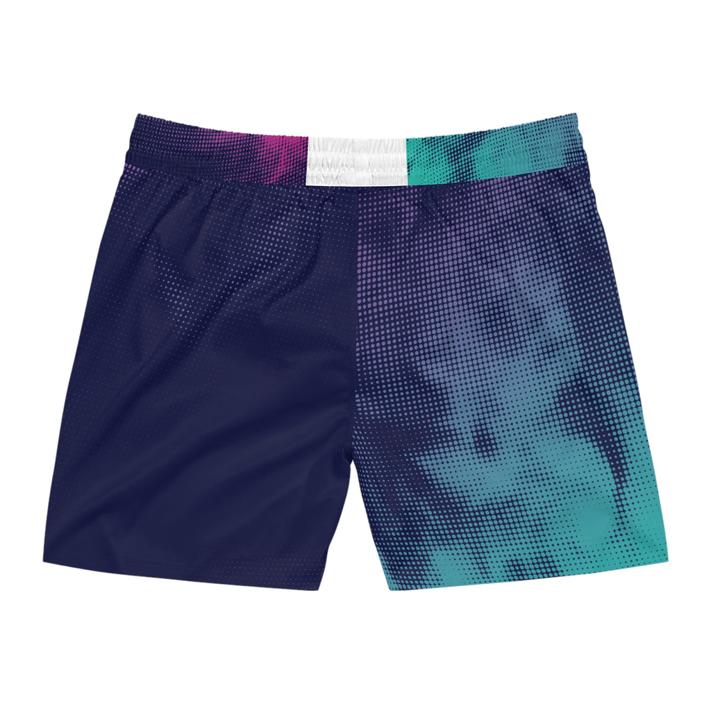 Men's Galaxy Tie-Dye Swim Shorts — Mid-Length Beach Trunks