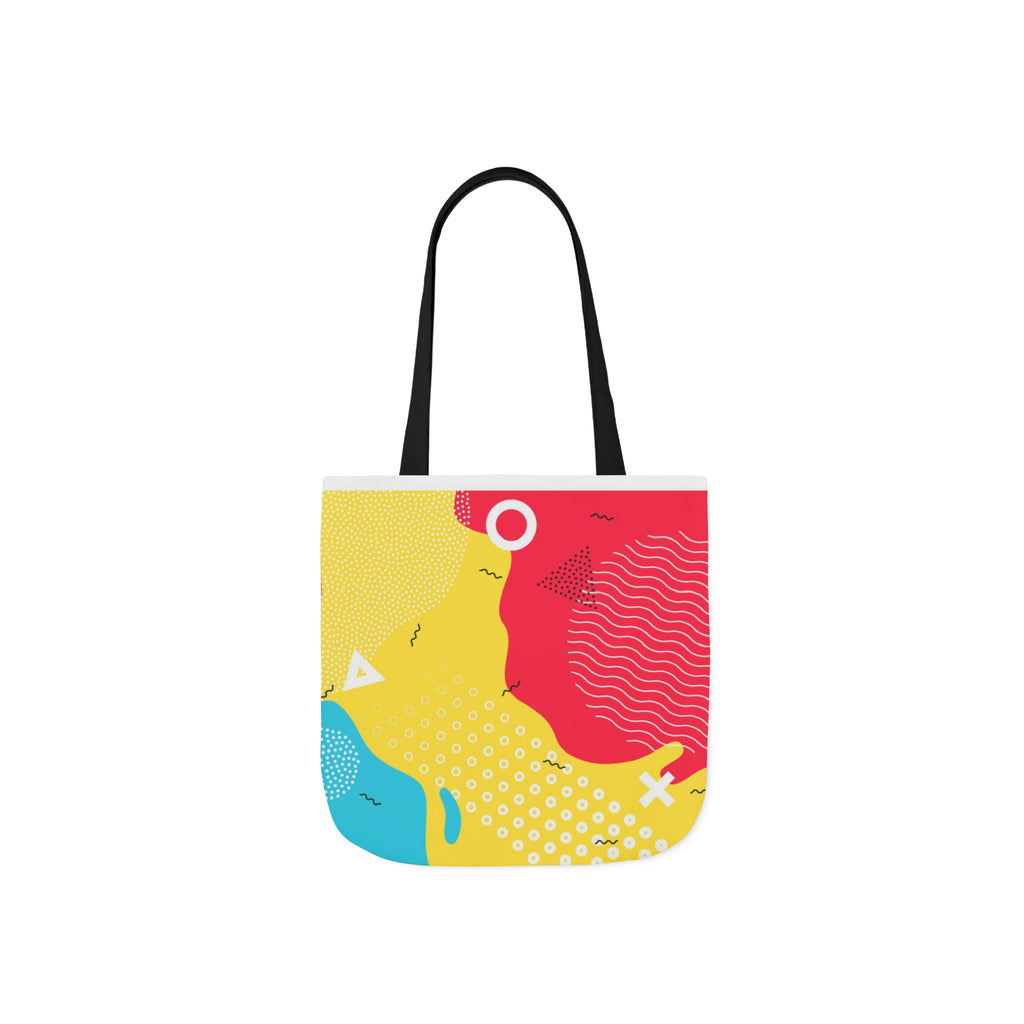 Paint Splat Rainbow Tote Bag — Colorful Canvas Shopping Tote